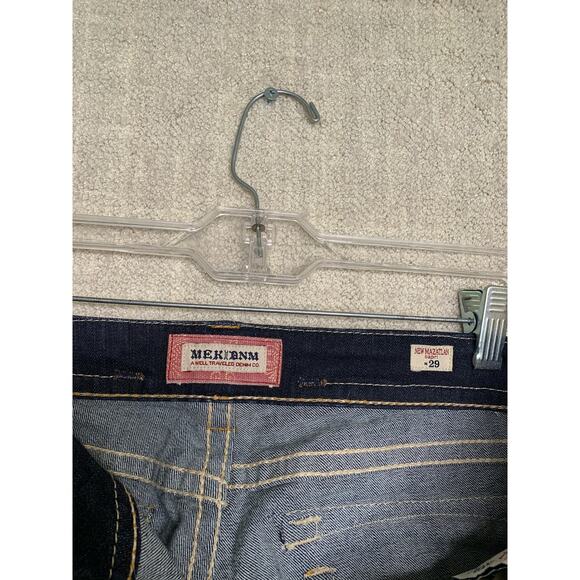 MEK Denim Jeans Capri Pants Womens‎ 32 x 23 Dark Wash New Mazatlan Embroidered - Picture 3 of 11